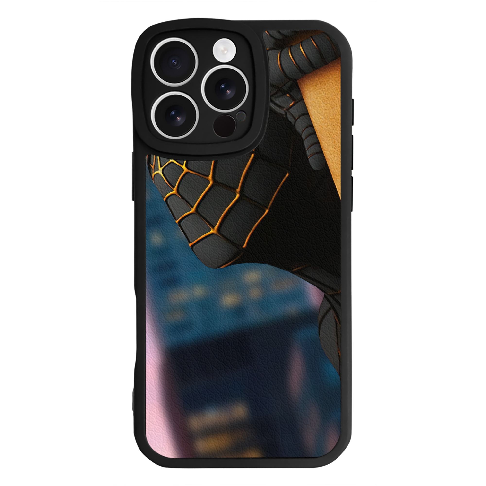 Spider Man スパイダーマン 【iPhone 16シリーズ対応】シリコンスマホケース（レザー調） 材質：シリコン